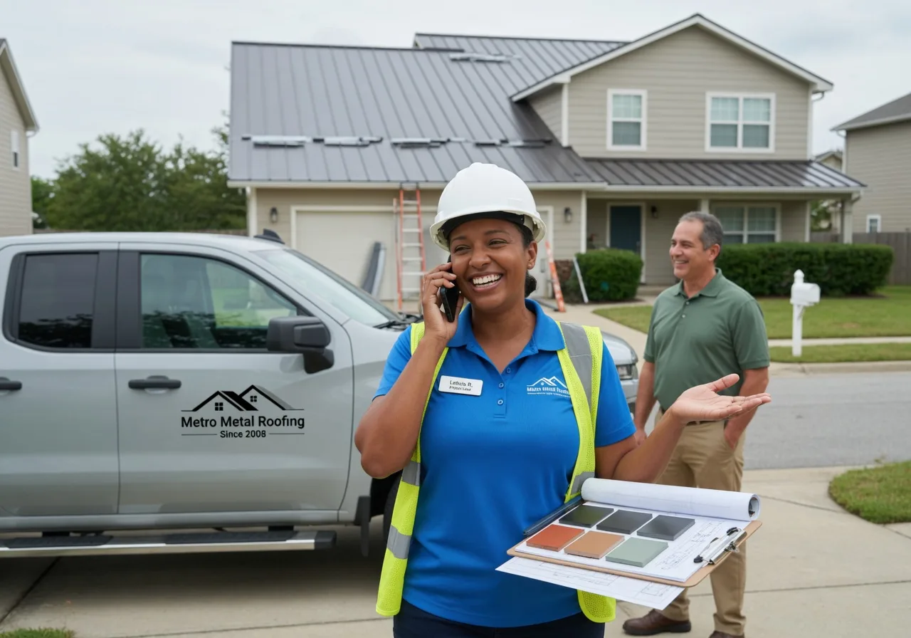 Storm Damage Metal Roof Repair in Rose Hill, IA